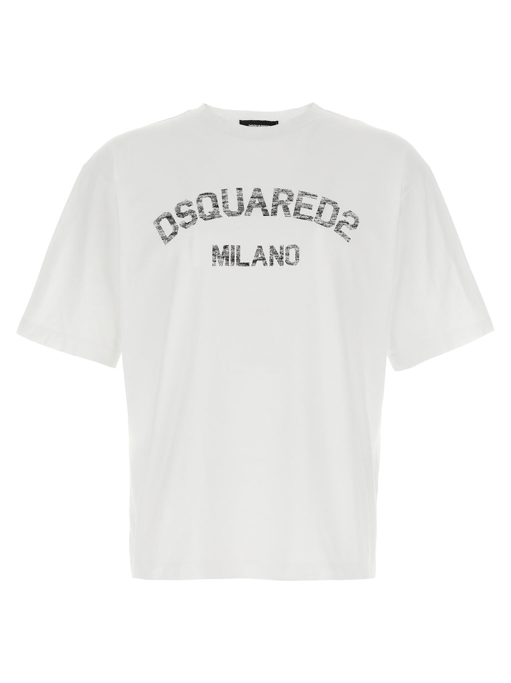 Camiseta de algodón blanca Dsquared²