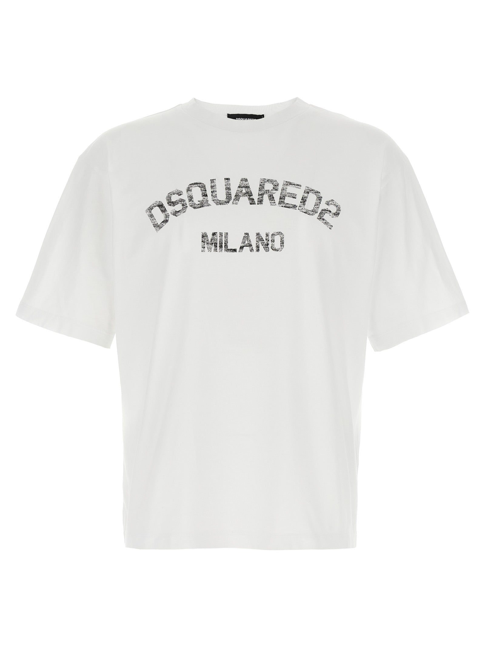 Camiseta de algodón blanca Dsquared²
