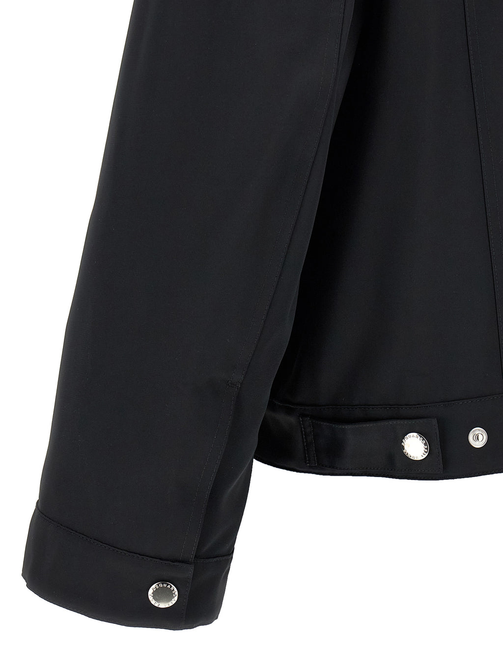 Chaqueta larga Dsquared² de poliéster negro