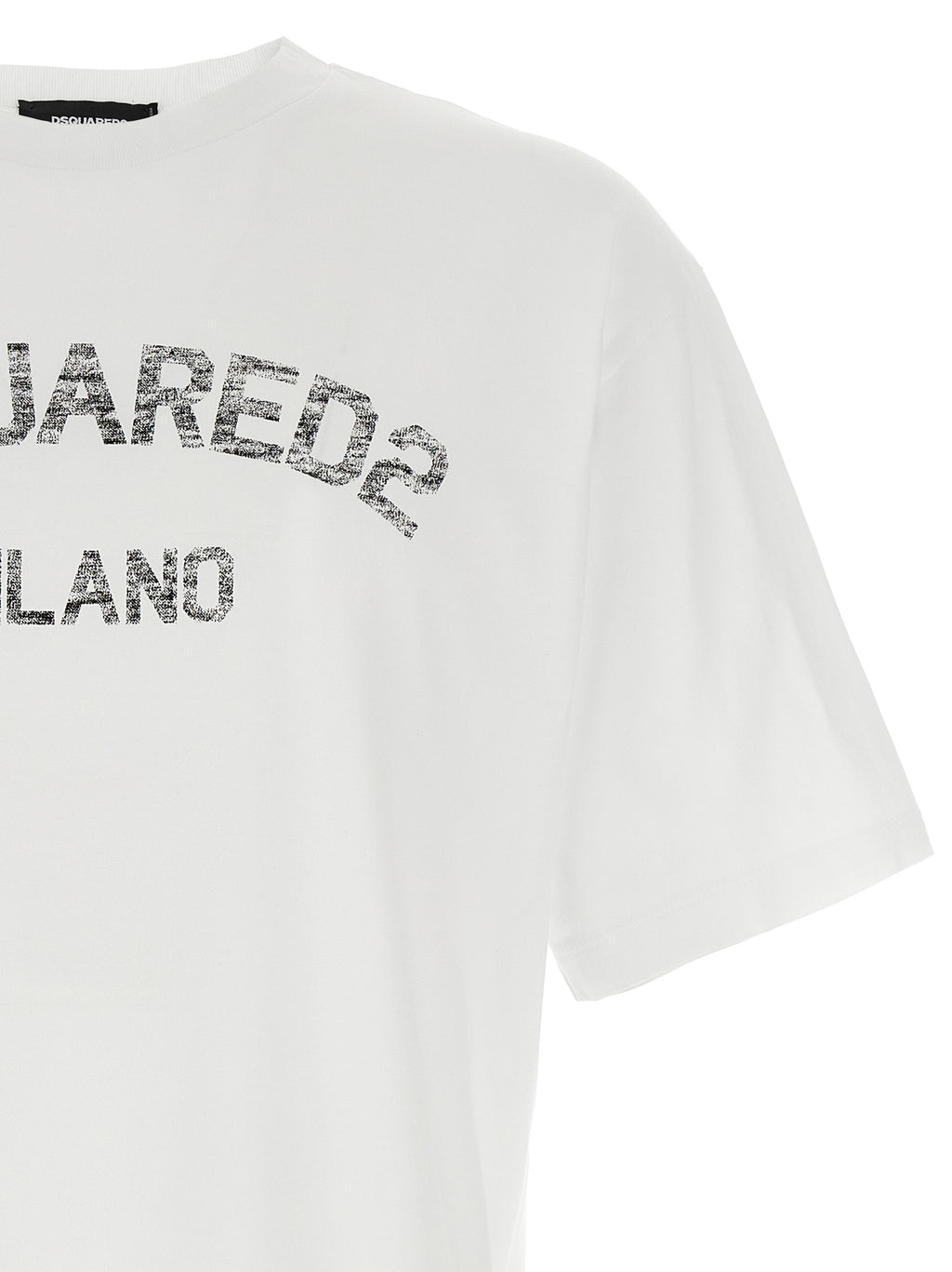 Camiseta de algodón blanca Dsquared²