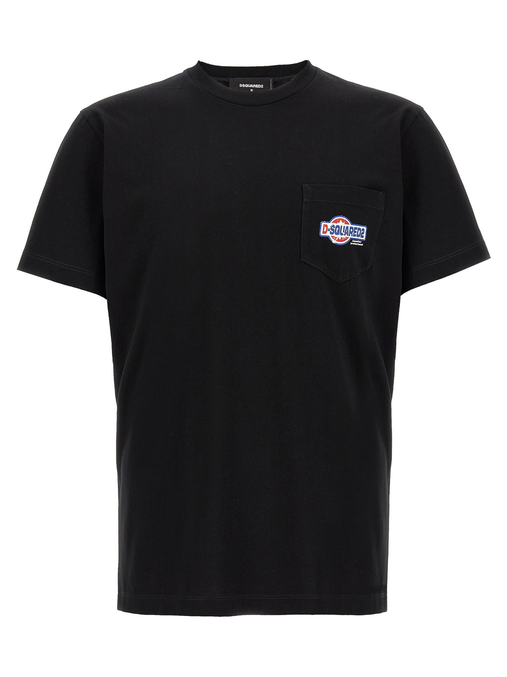 Camiseta de algodón negra Dsquared²