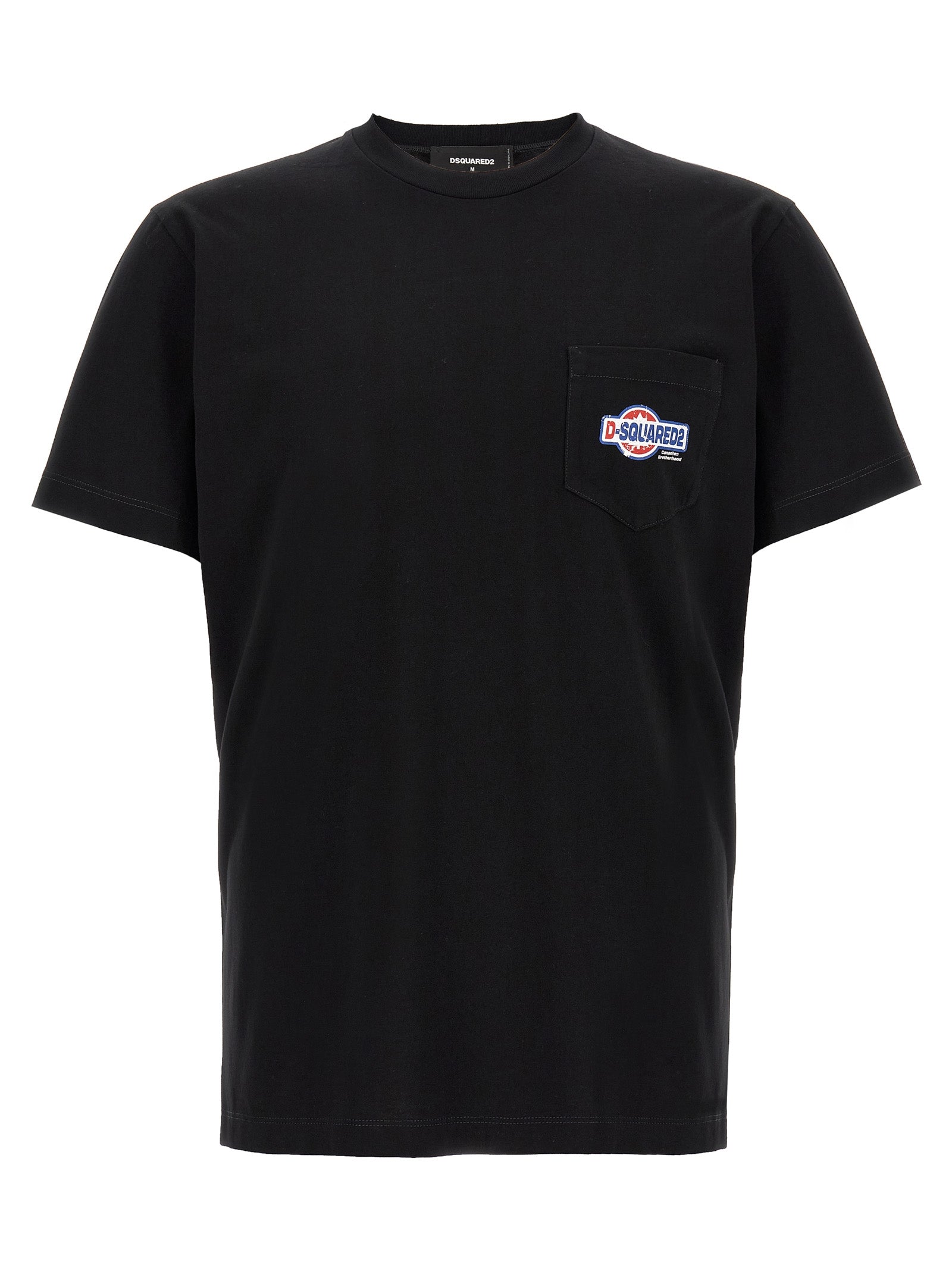 Camiseta de algodón negra Dsquared²