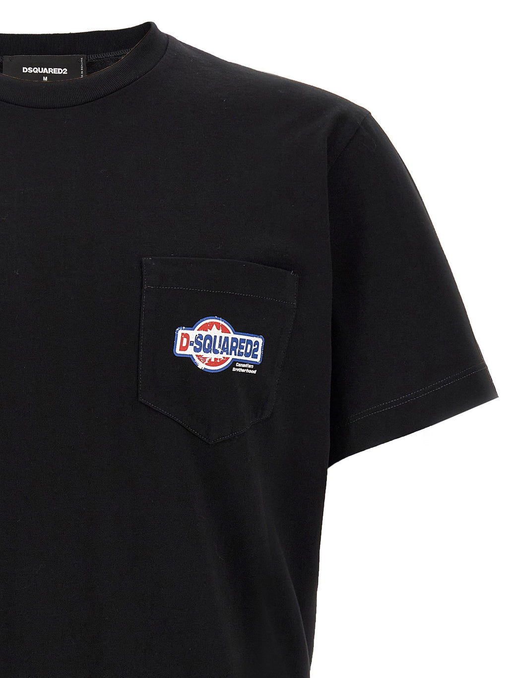 Camiseta de algodón negra Dsquared²
