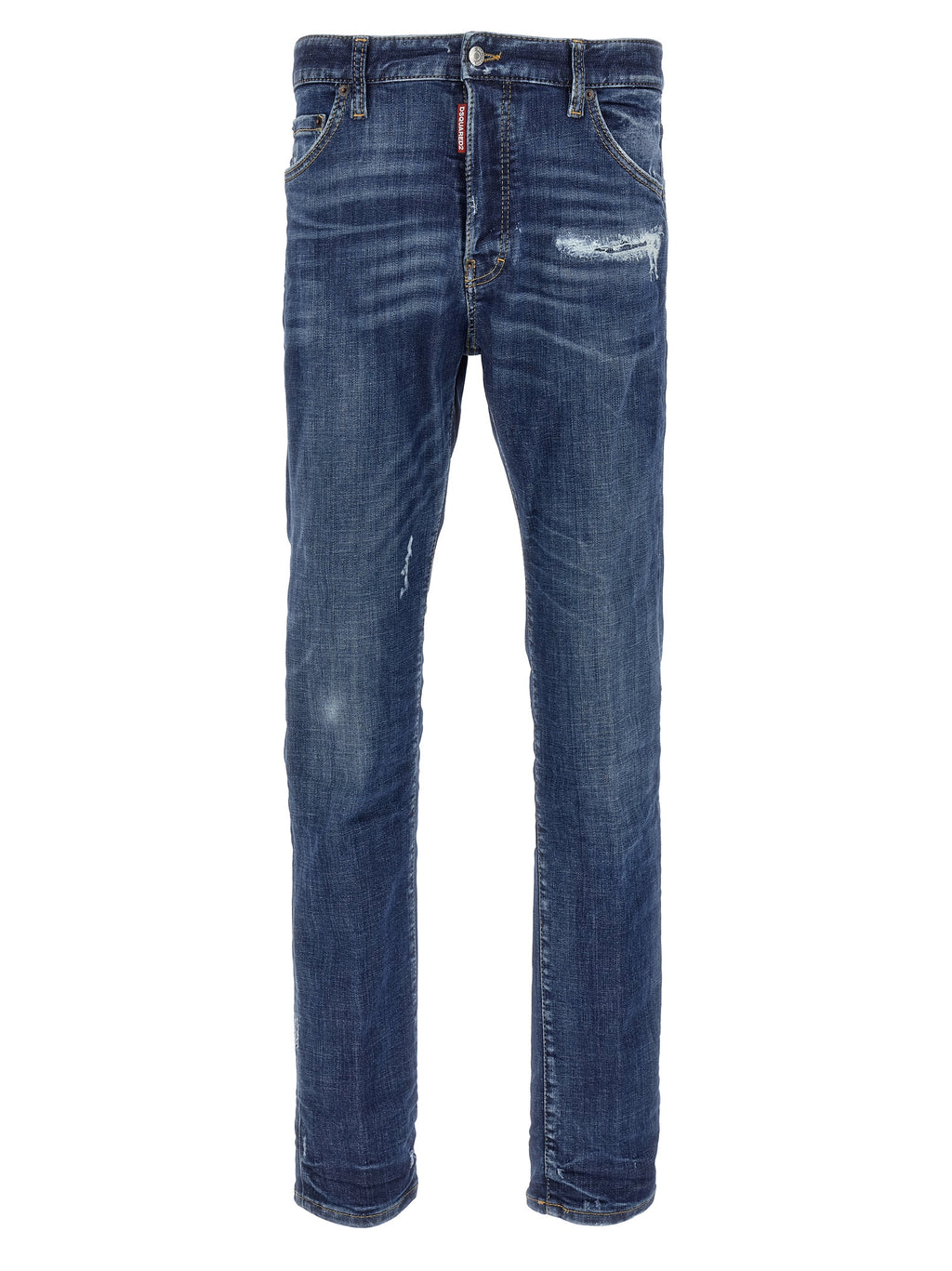 Jeans Dsquared² de algodón azul de corte ajustado
