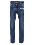 Jeans Dsquared² de algodón azul de corte ajustado