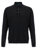 Polo de lana negra Kiton