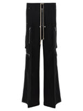 Rick Owens Black Wool Cargo Pants