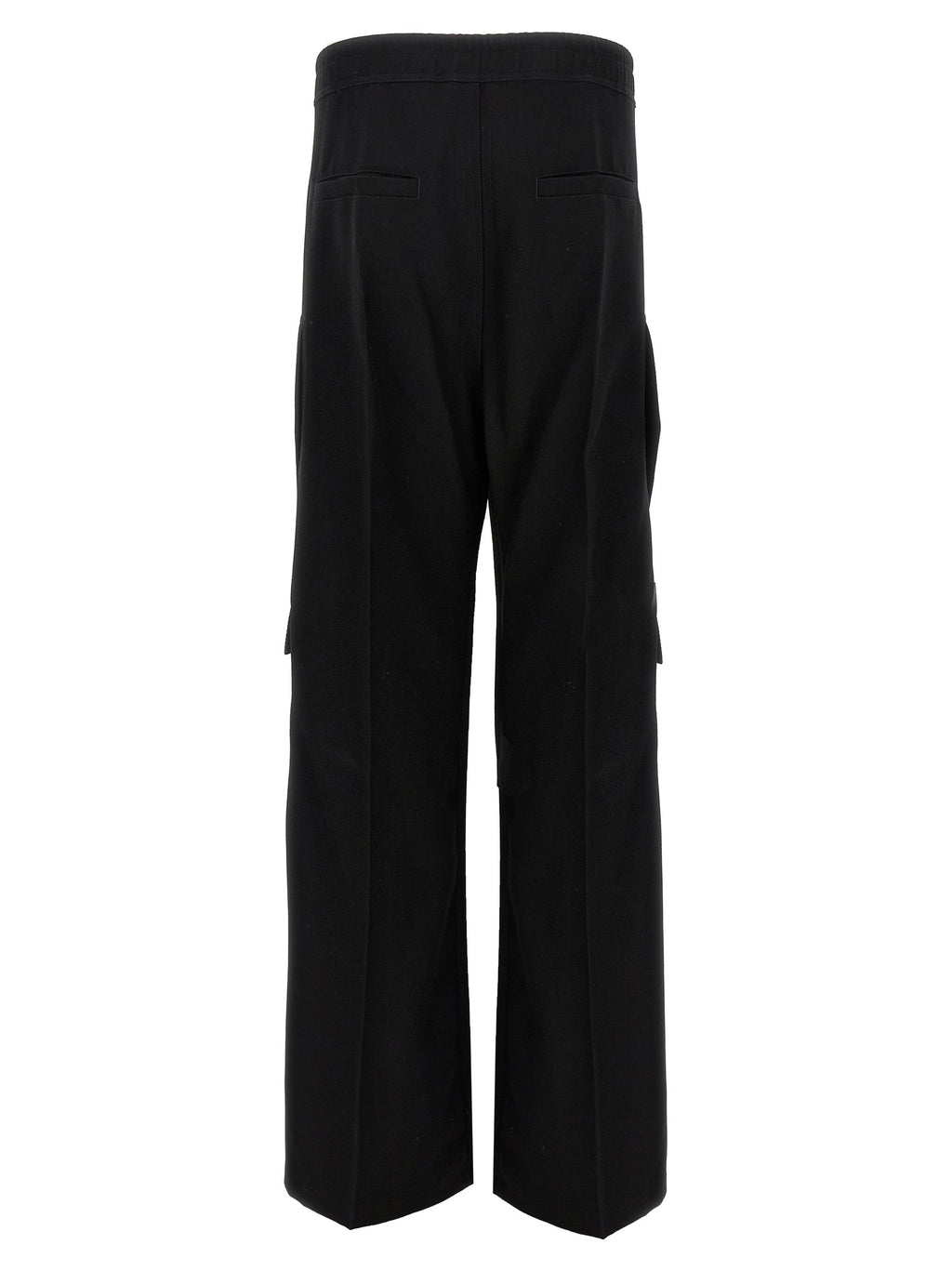 Rick Owens Black Wool Cargo Pants