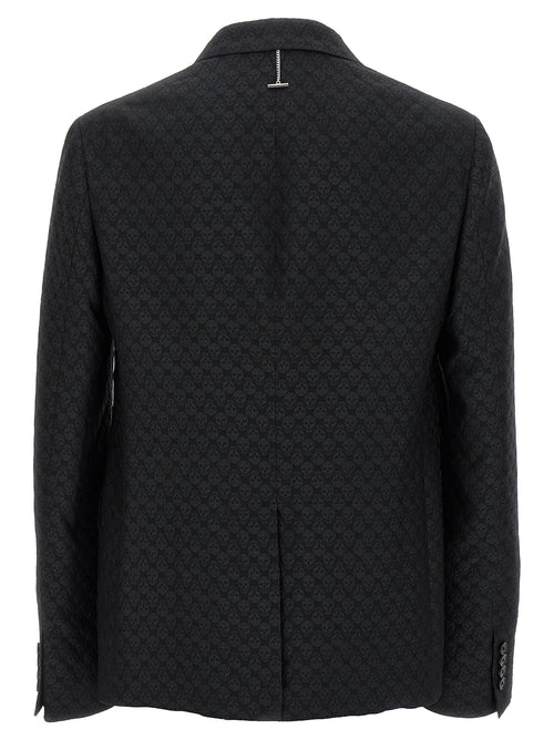 Alexander McQueen americana negra de viscosa