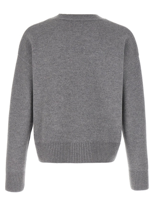 Cárdigan gris de lana Ami Paris
