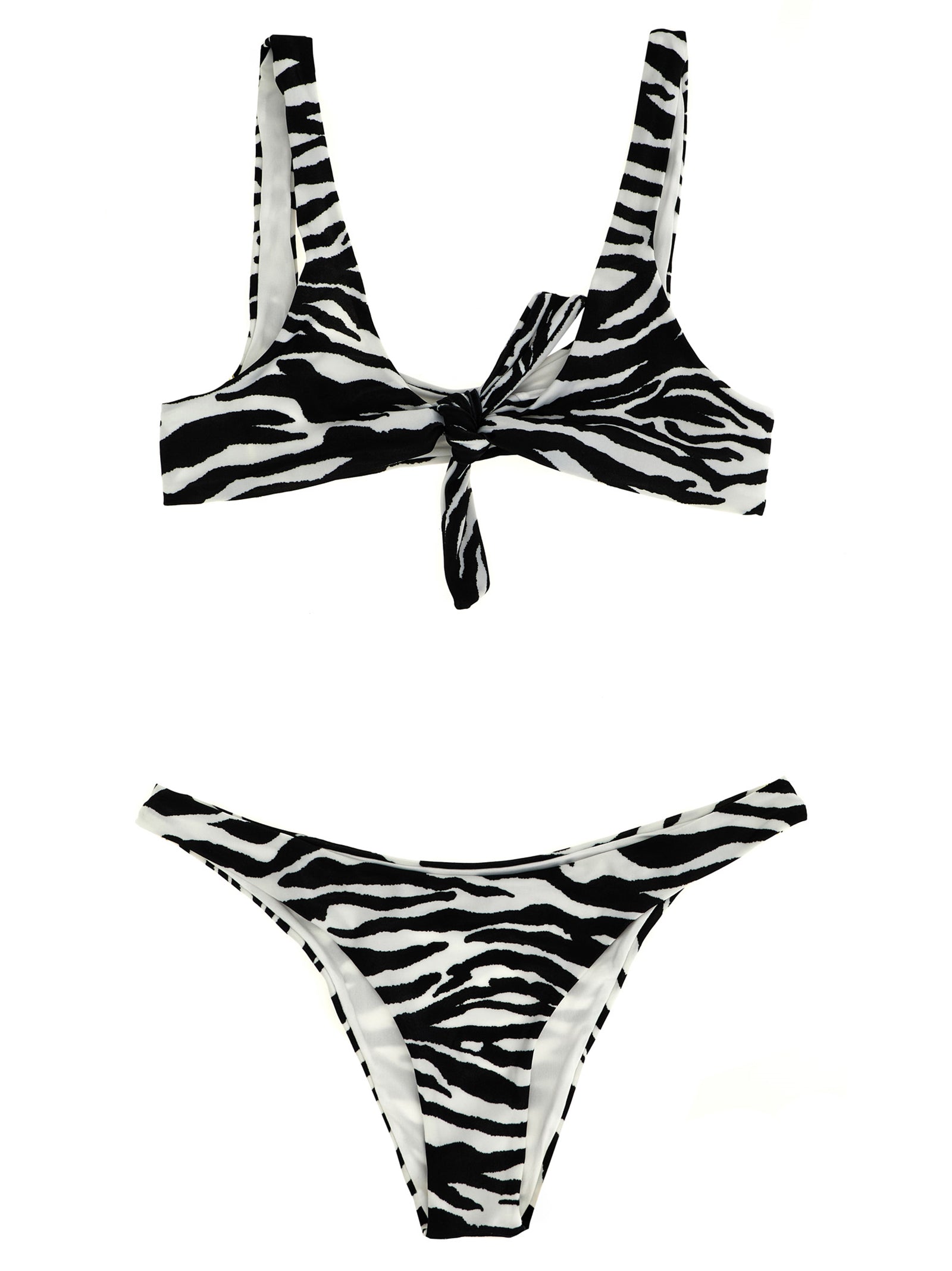 El bikini de poliamida bicolor The Attico