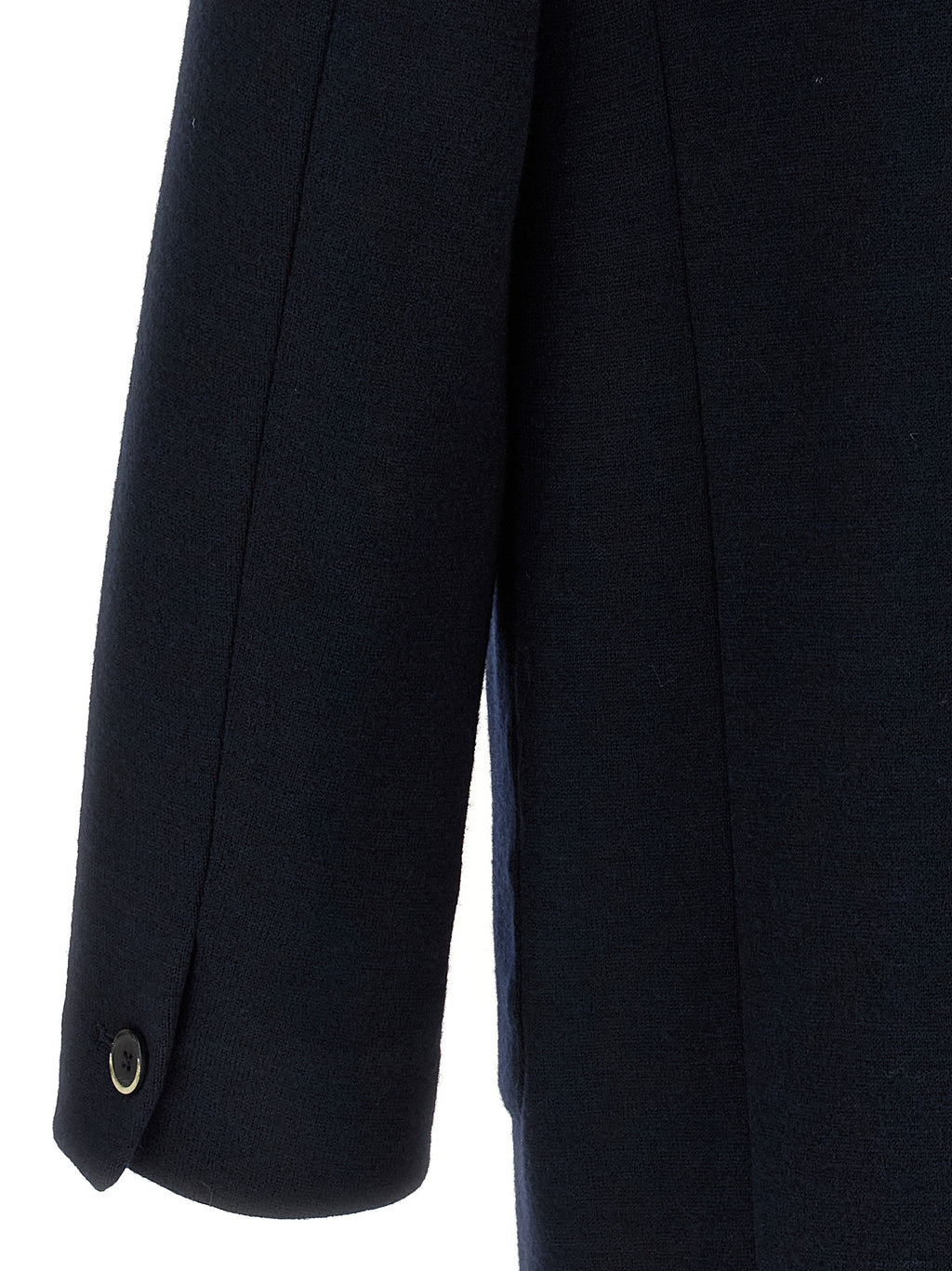 BARENA Black Virgin Wool Coat