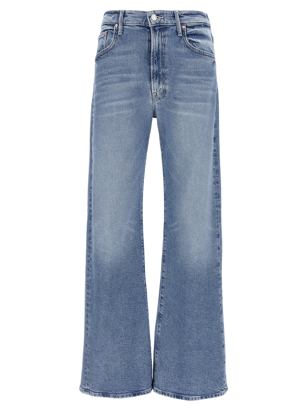 Mother Denim Jean azul de algodón de tiro alto