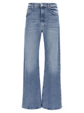 Mother Denim Jean azul de algodón de tiro alto