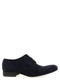JULIAN Blue Suede Leather Oxfords And Derbies