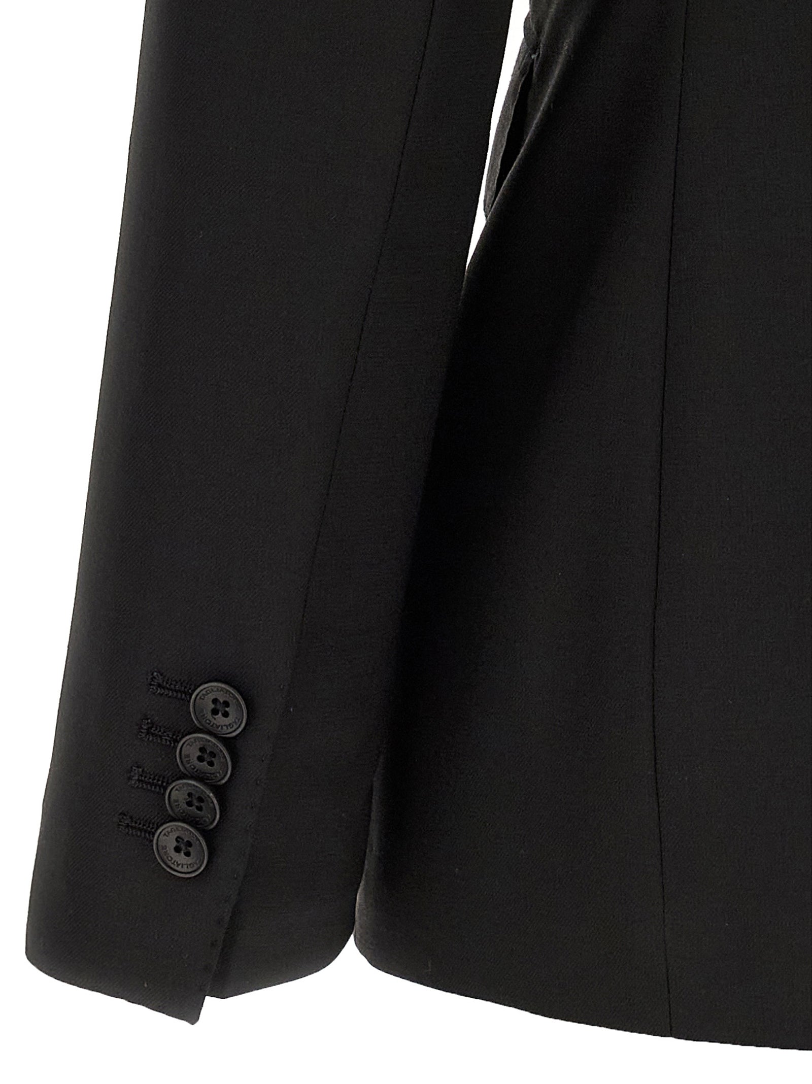 Traje de dos piezas Tagliatore de lana virgen negro
