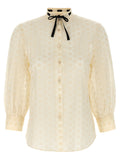 Blusa de algodón blanca Valentino Garavani