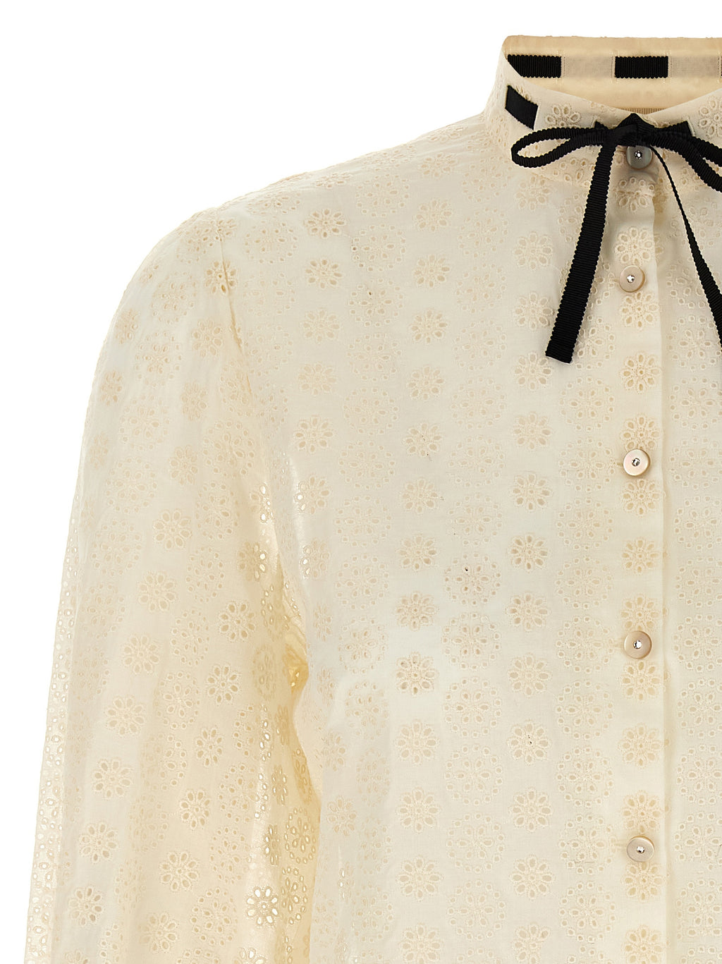 Blusa de algodón blanca Valentino Garavani