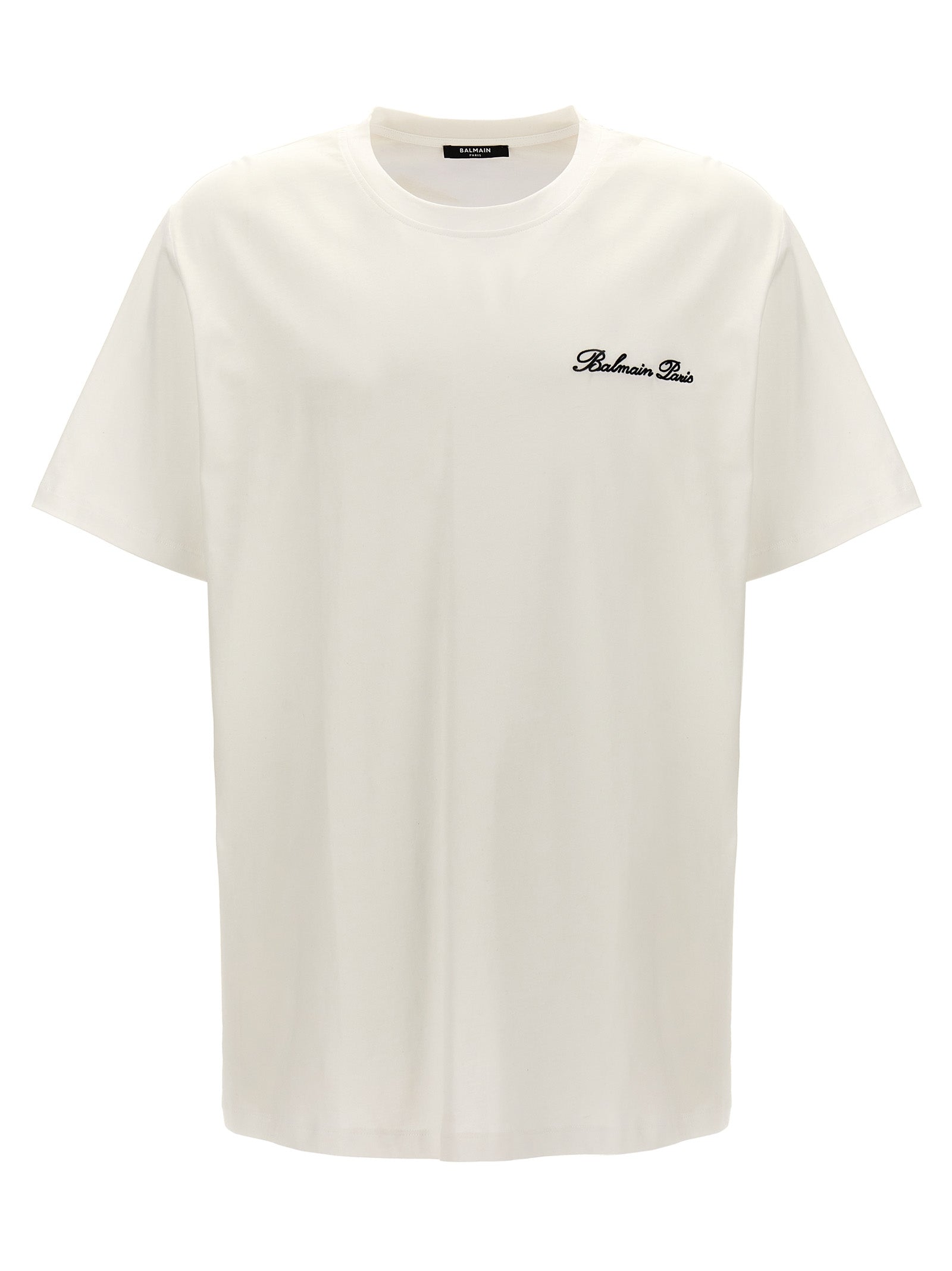 Camiseta Bicolor de Algodón Balmain