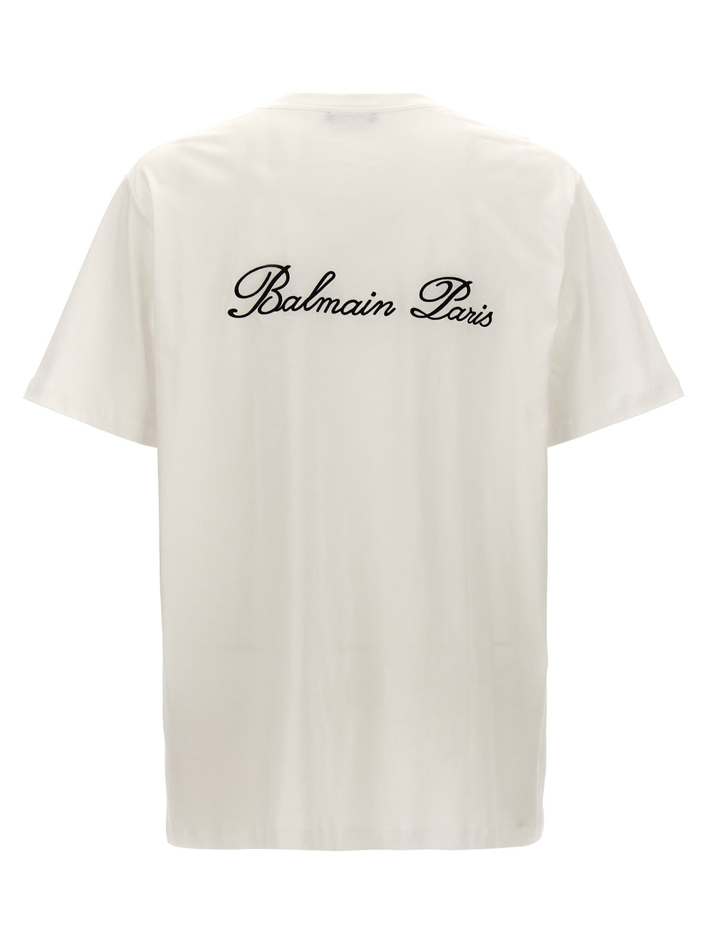 Camiseta Bicolor de Algodón Balmain