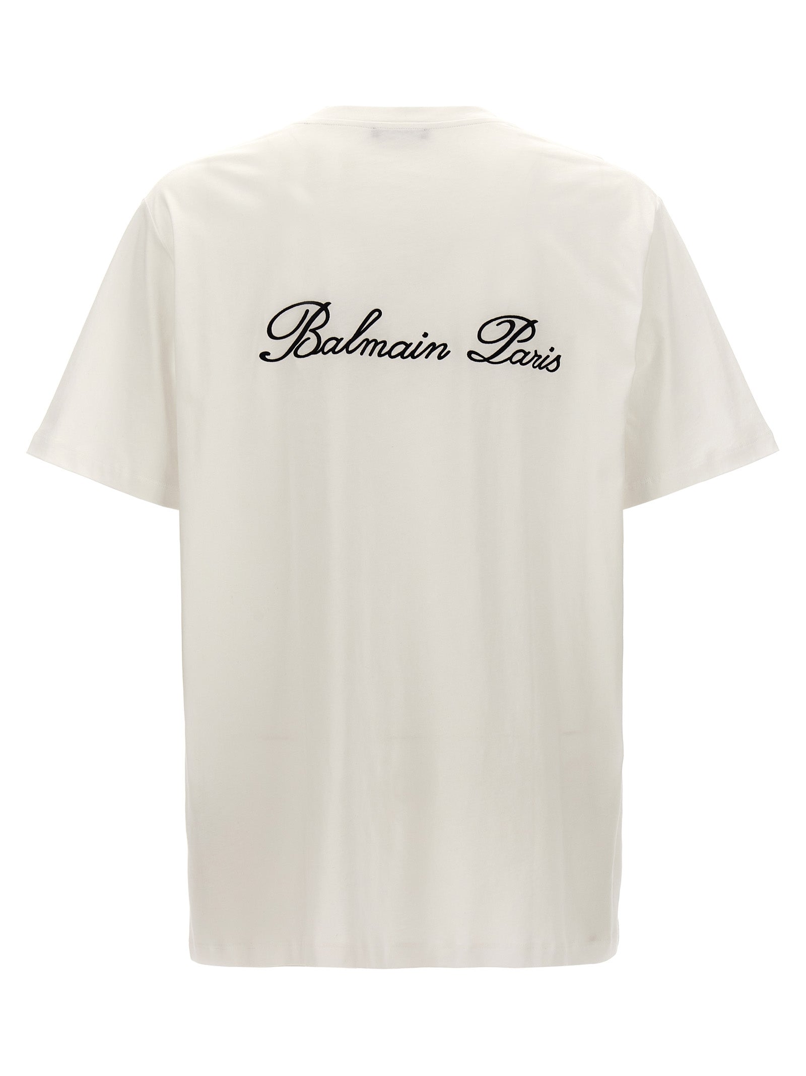 Camiseta Bicolor de Algodón Balmain