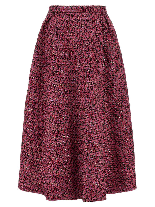 Falda midi Alessandra Rich multicolor de poliamida