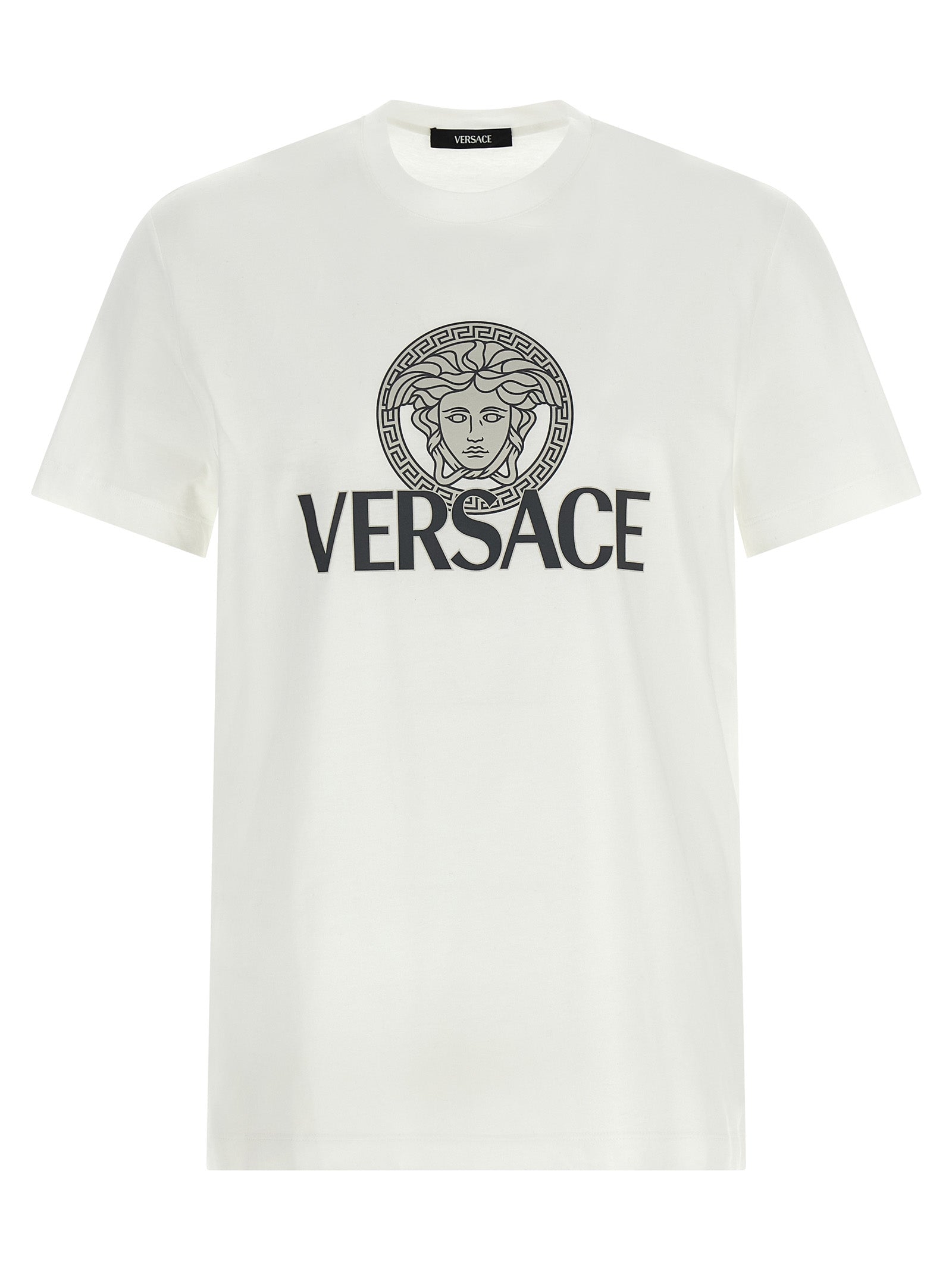 Camiseta de algodón bicolor Versace
