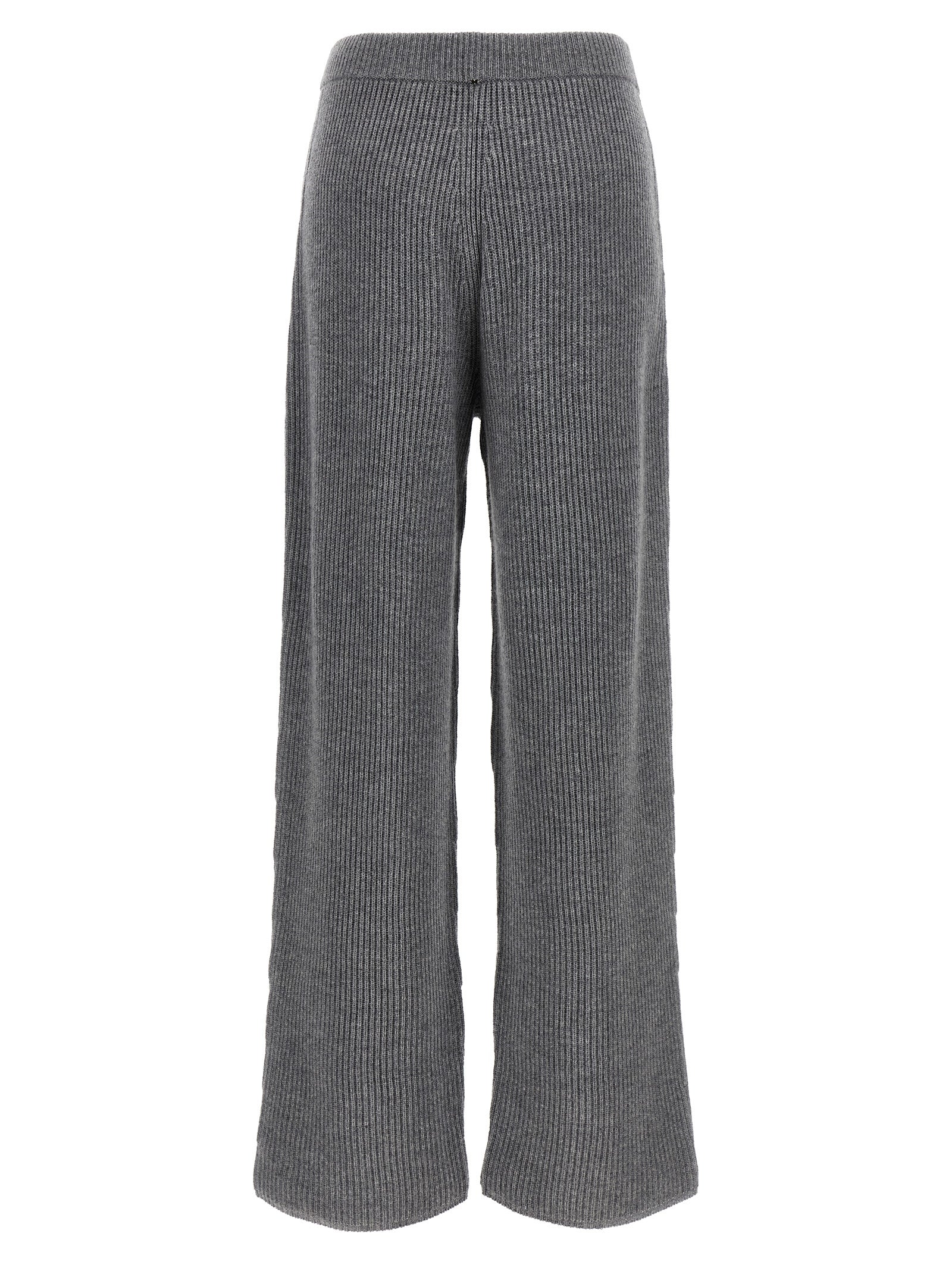 Pantalones informales de lana gris Sportmax