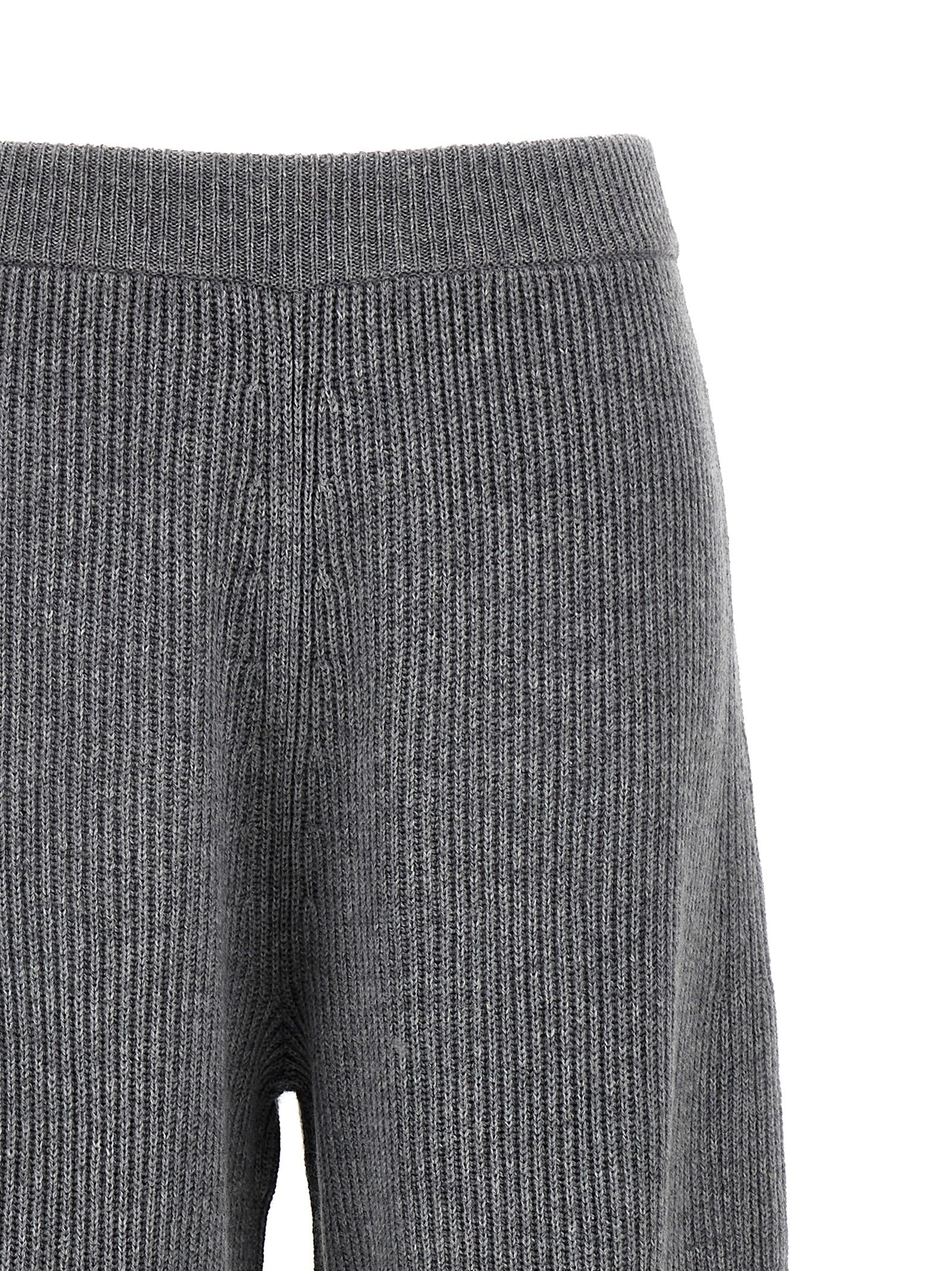 Pantalones informales de lana gris Sportmax