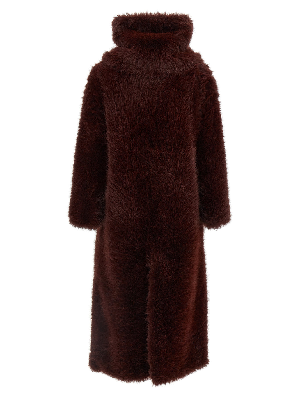 B&B COUTURE Bordeaux Polyester Coat