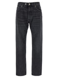 Department 5 Black Cotton Straight-Leg Jeans