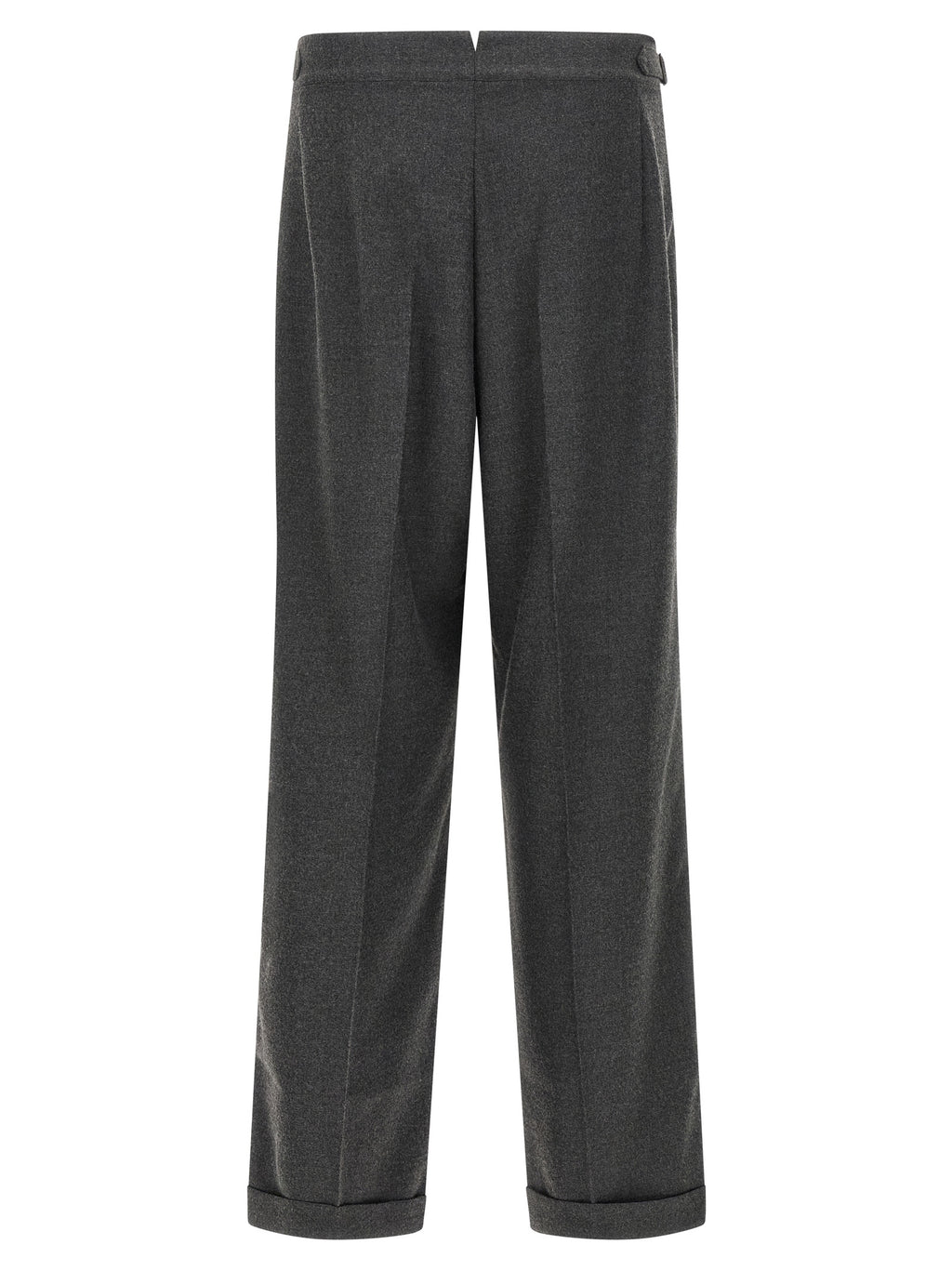 CELLAR DOOR Gray Polyester Casual Pants