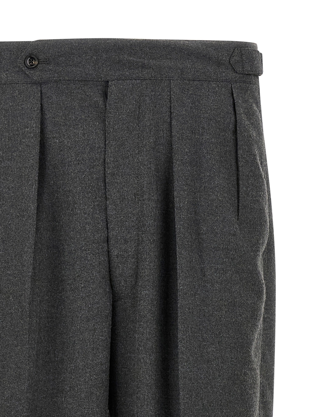 CELLAR DOOR Gray Polyester Casual Pants