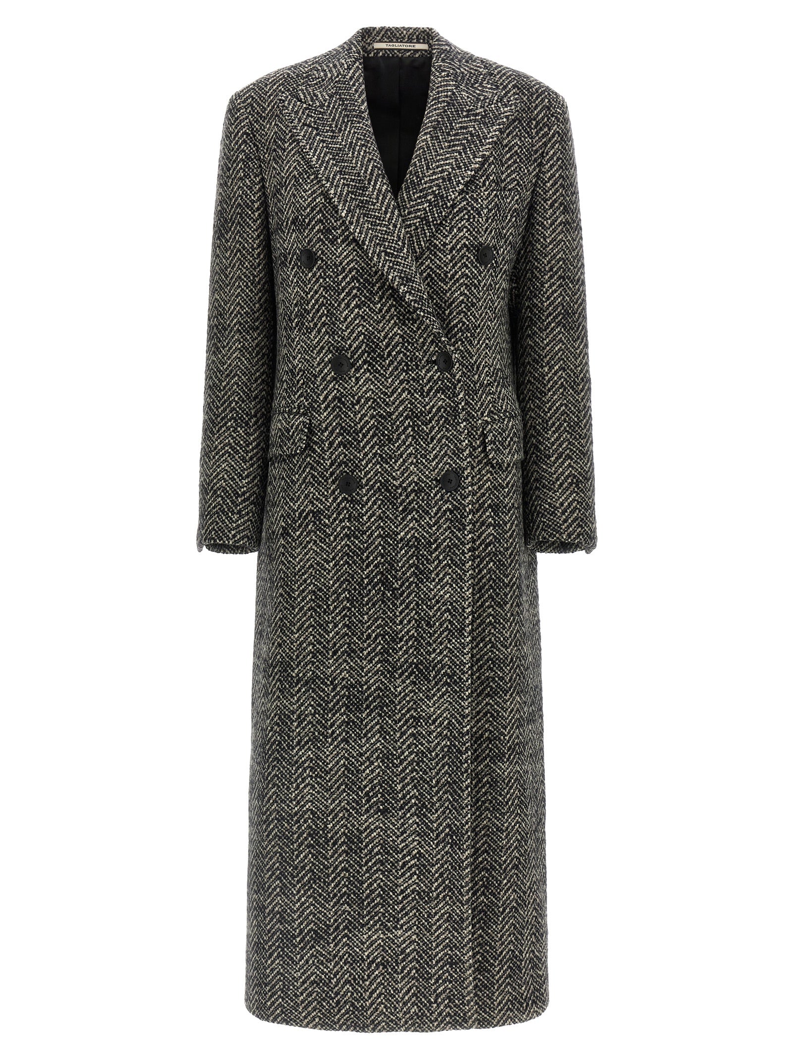 Manteau en laine multicolore Tagliatore