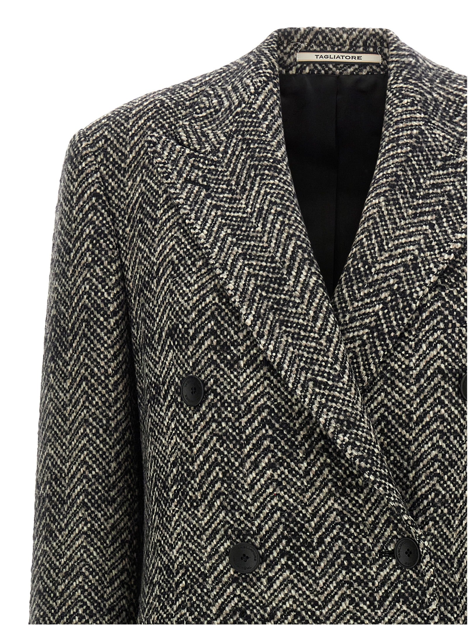 Manteau en laine multicolore Tagliatore