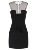 Nensi Dojaka Black Viscose Short Dress