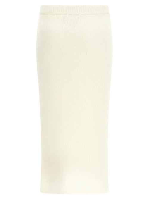 Jupe Midi Alessandra Rich Blanc Autres Fibres