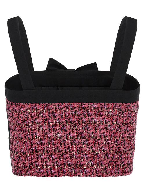 Débardeurs Alessandra Rich multicolores en polyamide