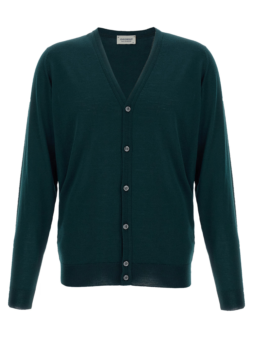 JOHN SMEDLEY Bicolor Merino Wool Cardigan