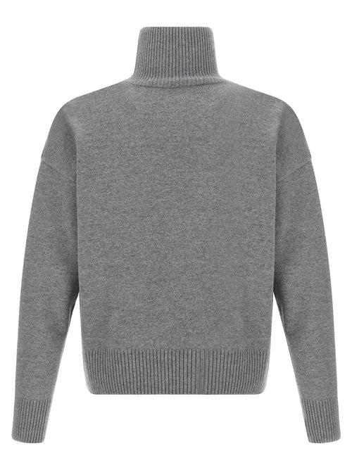 Cárdigan de Lana Gris Ami Paris