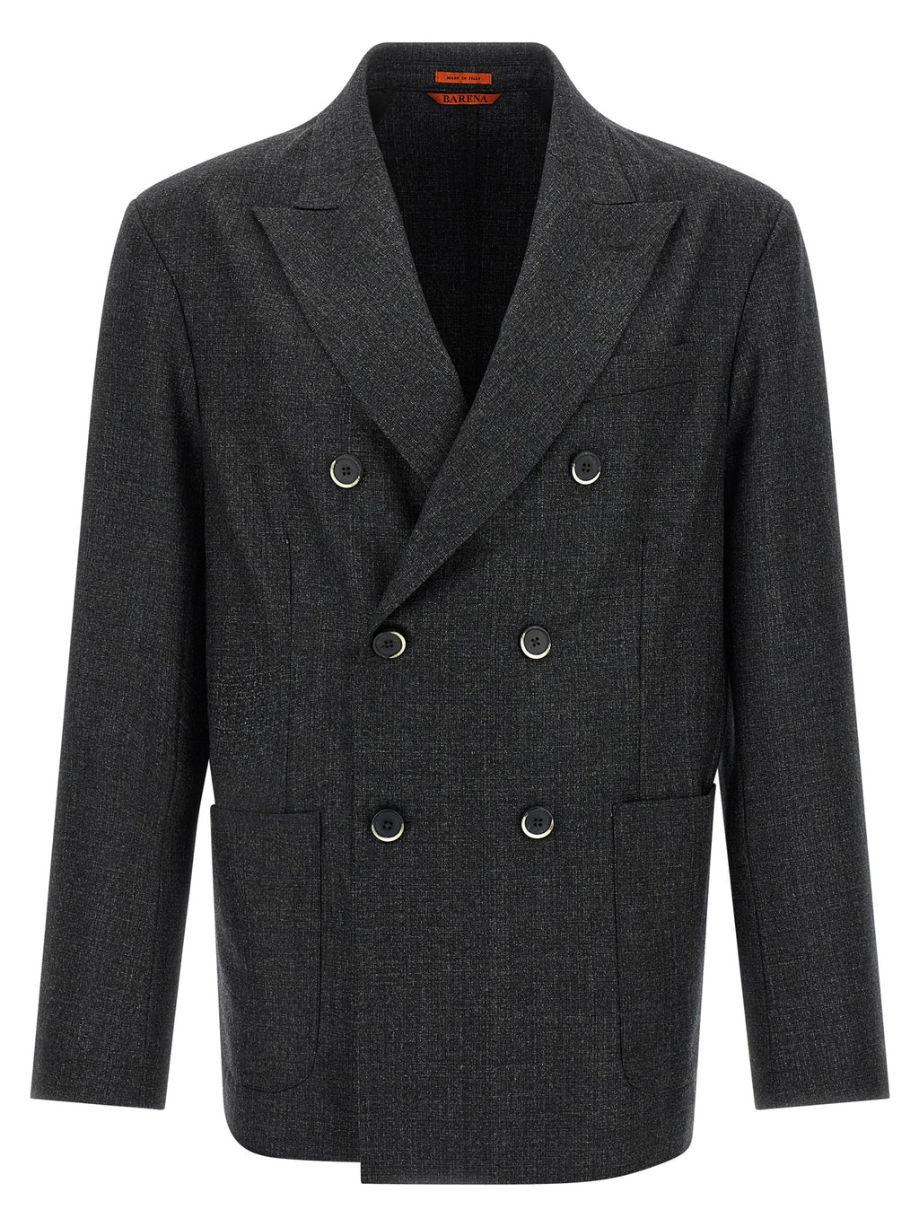 BARENA Gray Virgin Wool Blazer