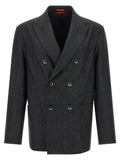BARENA Gray Virgin Wool Blazer