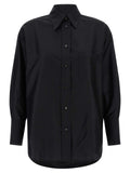 Alberto Biani Black Silk Blouse