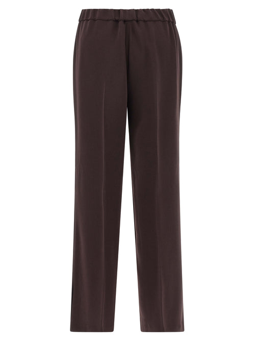 Alberto Biani Pantalones Casuales Marrones de Triacetato