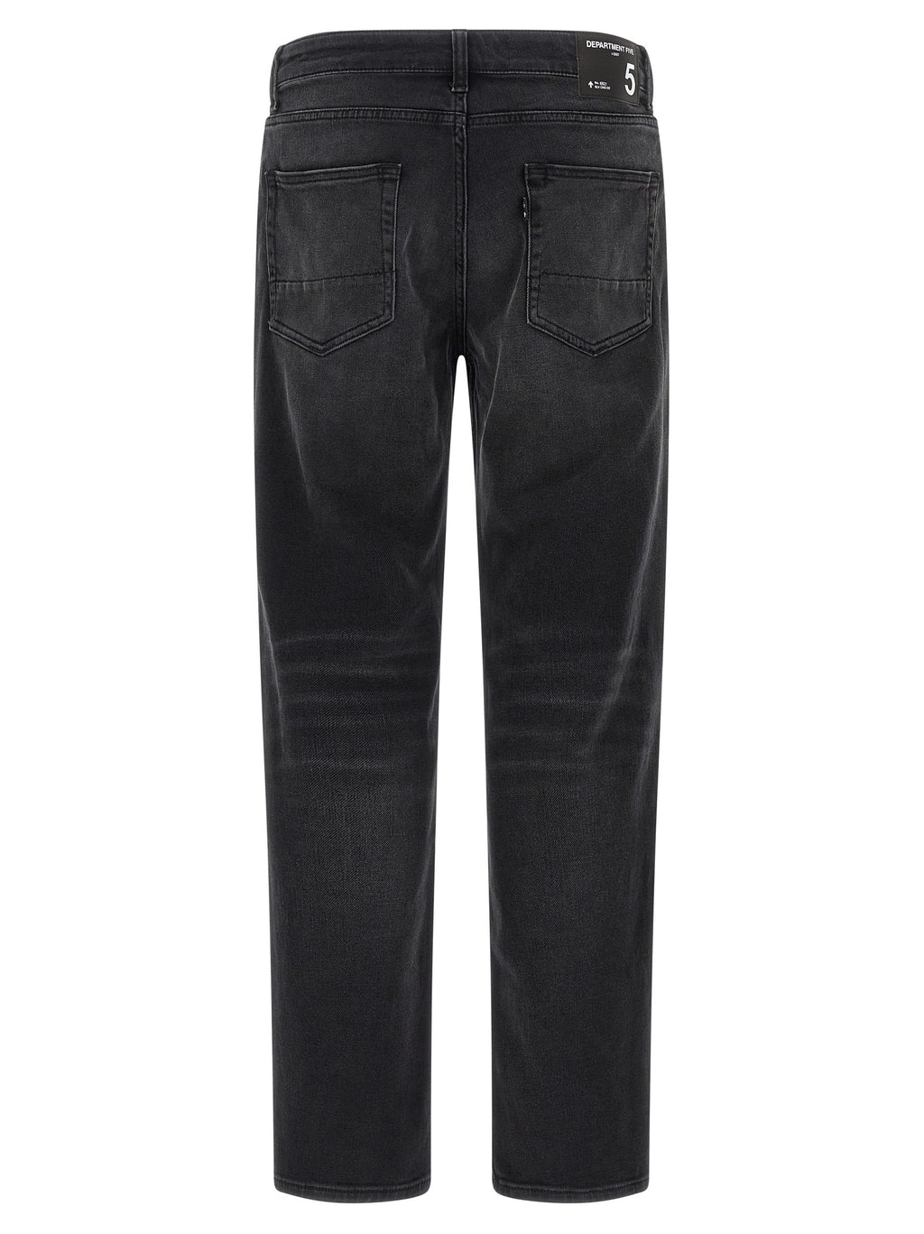 Department 5 Black Cotton Straight-Leg Jeans