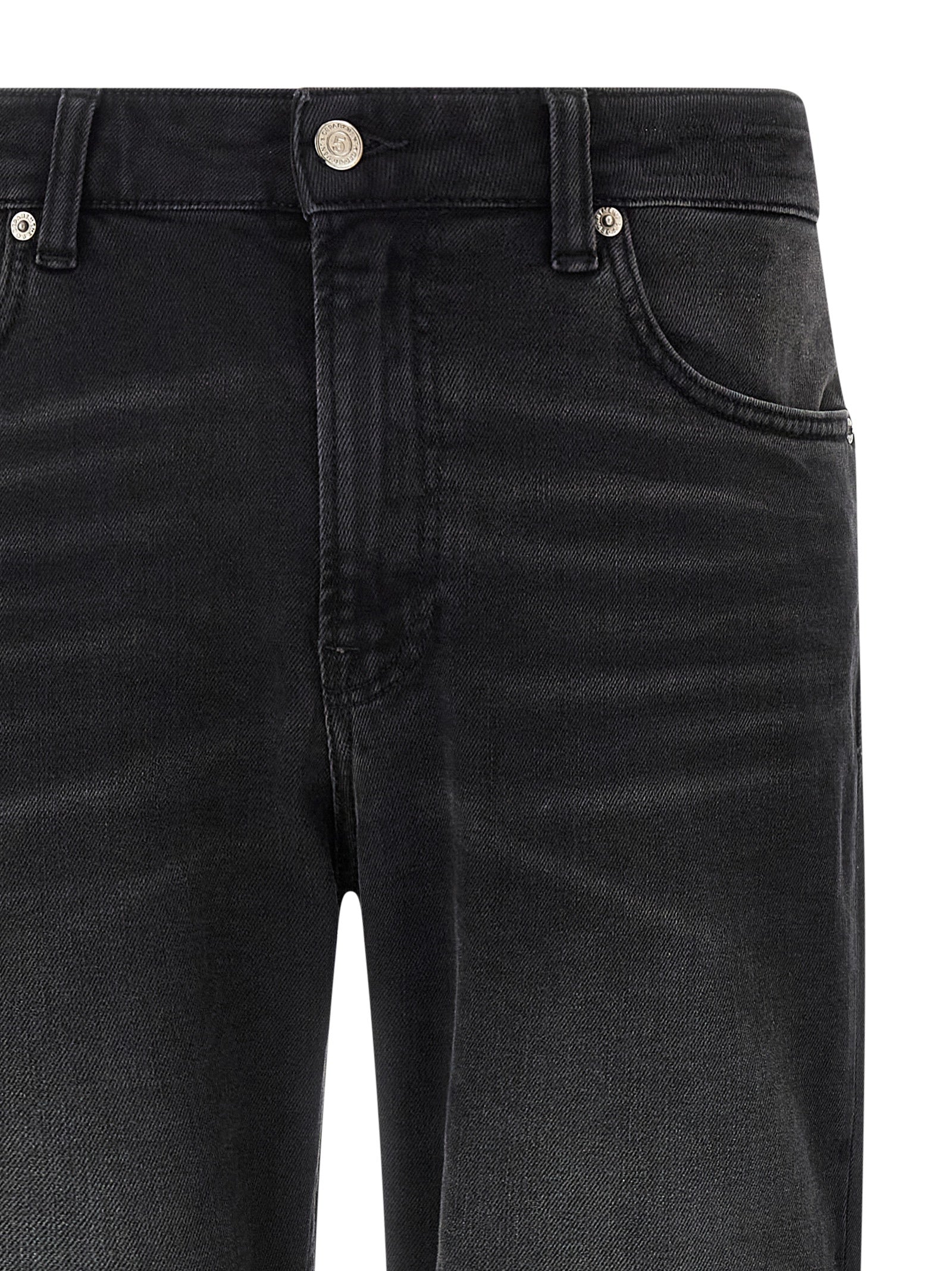 Department 5 Black Cotton Straight-Leg Jeans