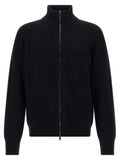 Roberto Collina Black Merino Wool Cardigan