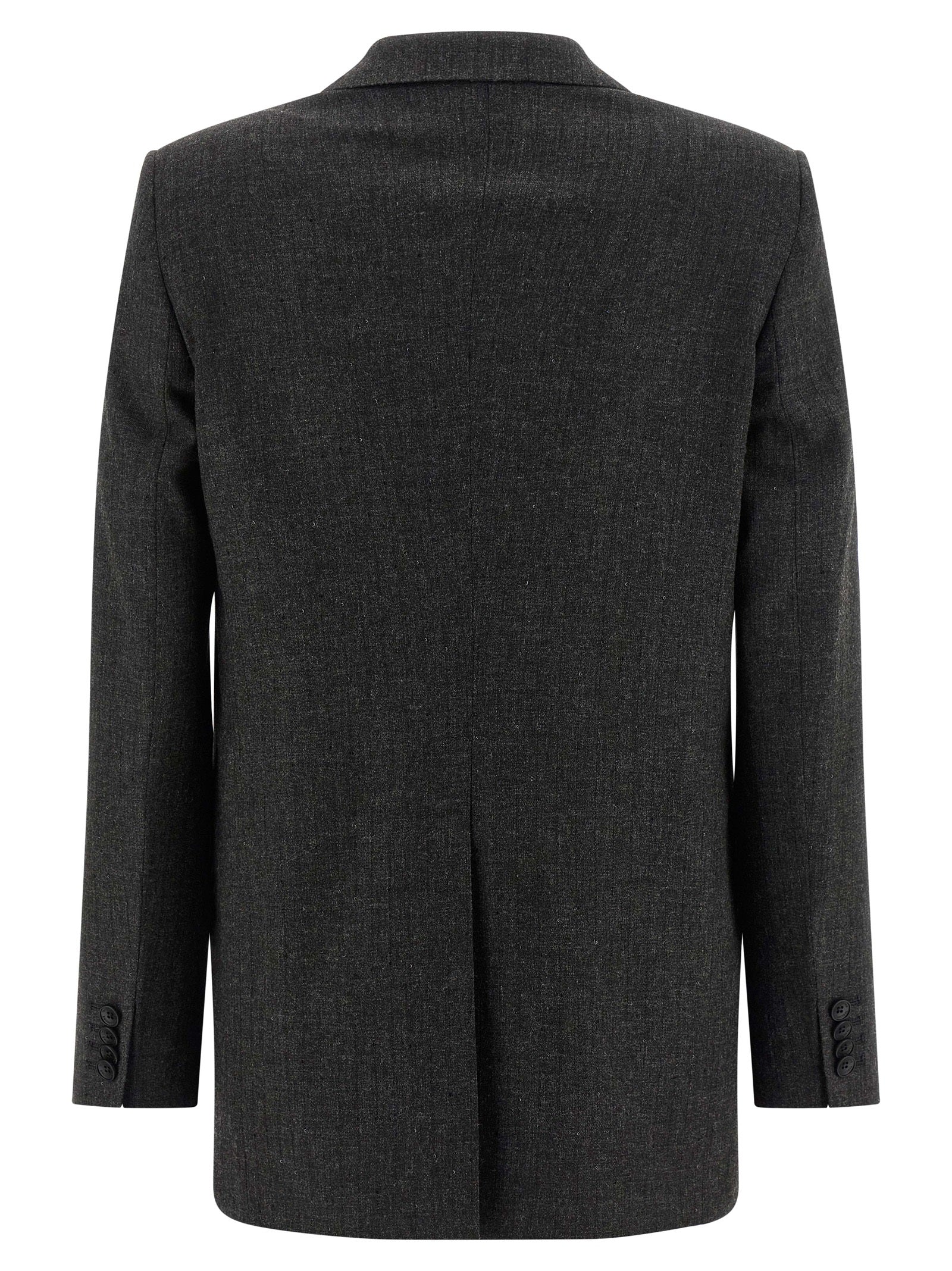 Traje de dos piezas de viscosa gris Tagliatore