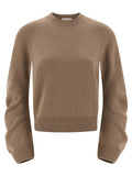 NUDE Beige Virgin Wool Cardigan