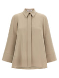 Alberto Biani Beige Triacetate Blouse